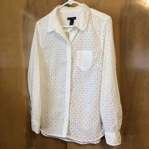 GAP boyfriend fit dress shirt